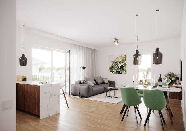 Etagenwohnung Hanau-Steinheim Steinheim - 3 Zimmer, 89 m&sup2;, 498.900&euro; | Angebot:25704354