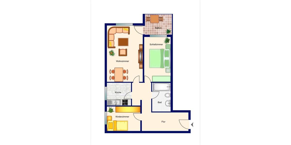 Etagenwohnung Groß-Gerau Gerau - 3 Zimmer, 93 m&sup2;, 1.190&euro; | Angebot:26231058