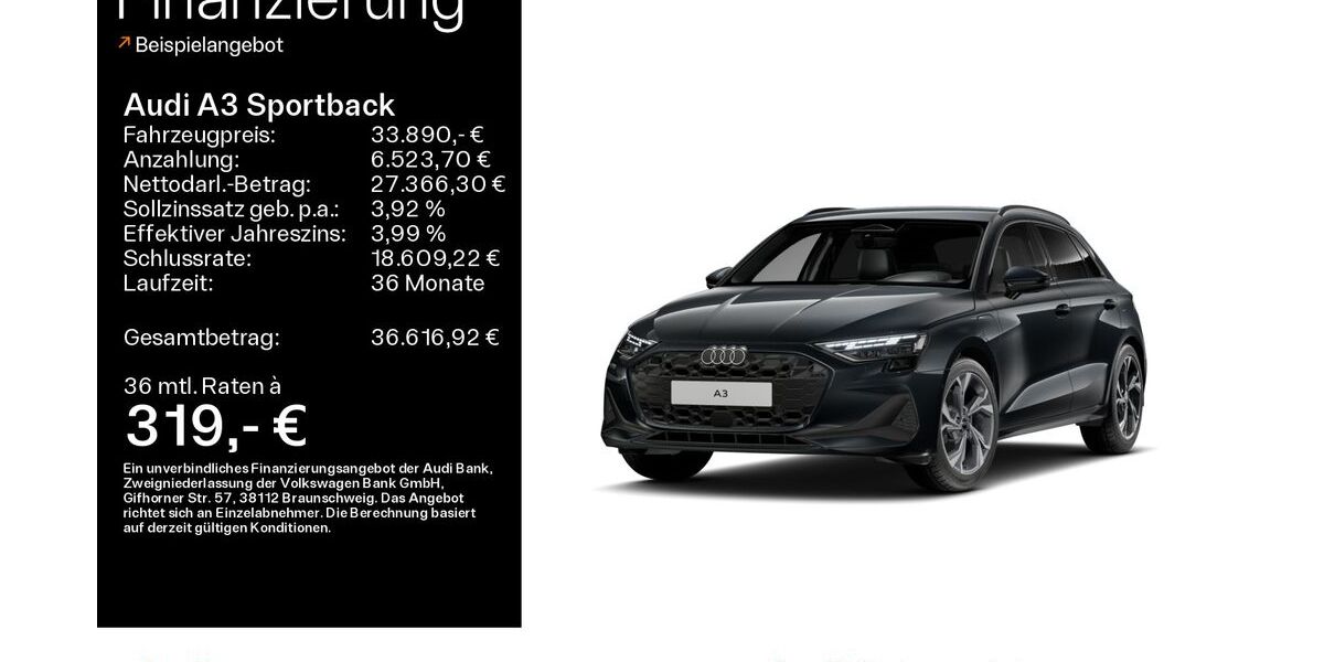 Audi A3 89.432 km 33.890 &euro; Oberursel 61440