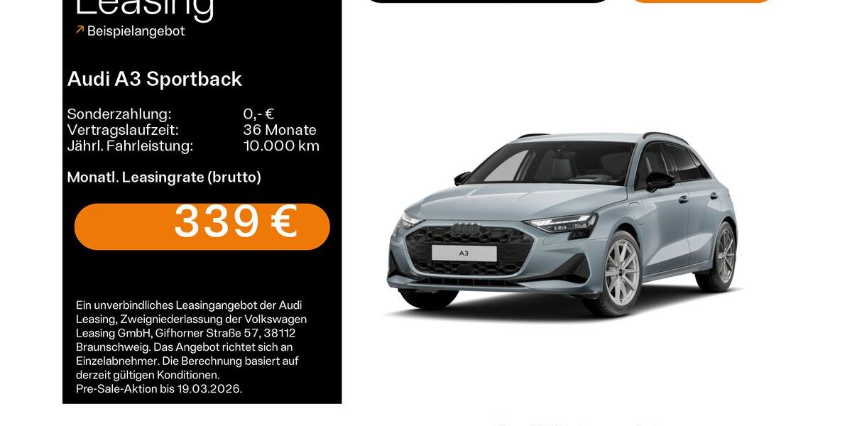 Audi A3 9.200 km 41.199 &euro; Mühlheim 63165
