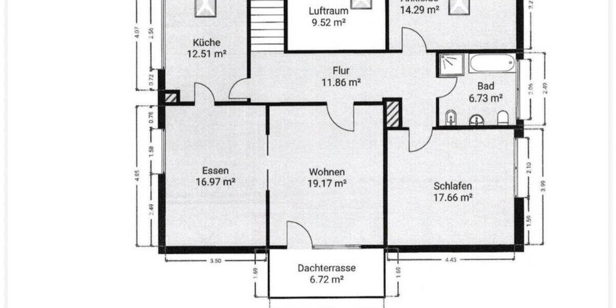 Etagenwohnung Hanau Kesselstadt - 3 Zimmer, 101 m&sup2;, 1.000&euro; | Angebot:26484124