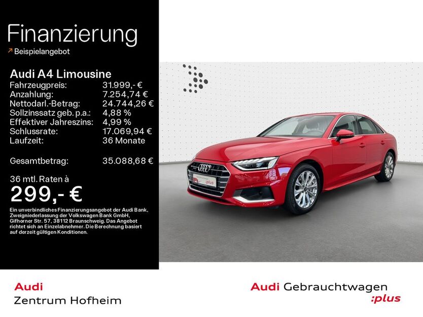Audi A4 99.237 km 31.999 € Hofheim 65719