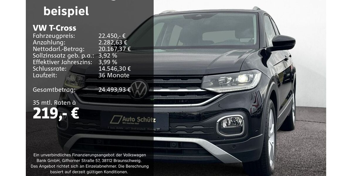 VW T-Cross 24.239 km 22.450 &euro; Groß-Umstadt 64823