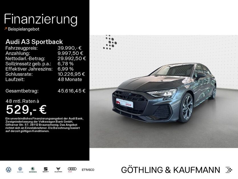 Audi A3 9.900 km 39.990 € Hofheim 65719