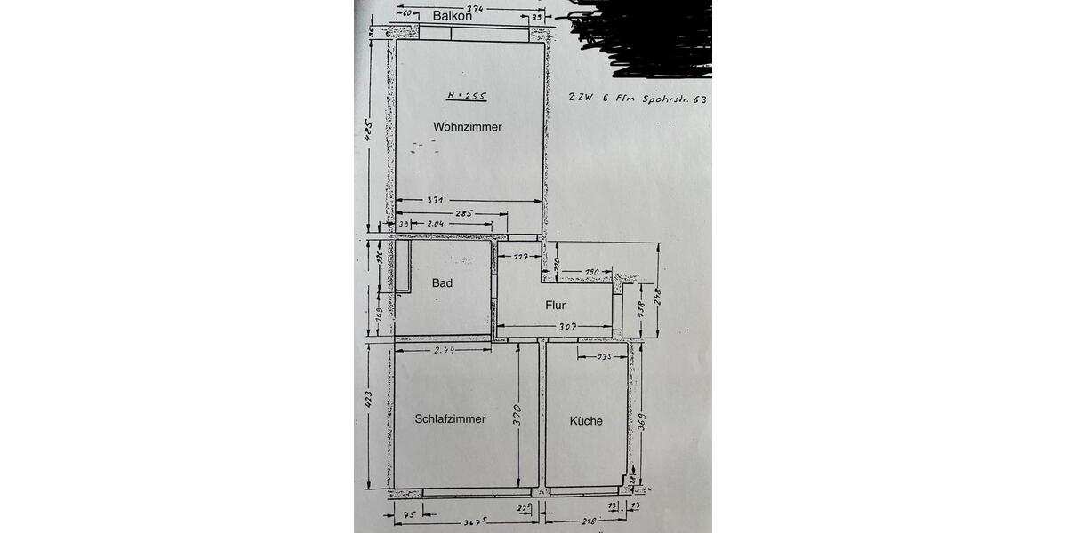 Etagenwohnung Frankfurt am Main Nordend West - 2 Zimmer, 53 m&sup2;, 355.000&euro; | Angebot:27273496