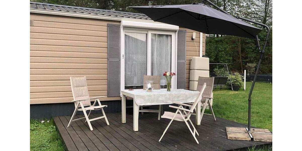 Wohnqualität auf kleinem Raum-Mobilheim mit Terrasse & Garten 2 zimmer