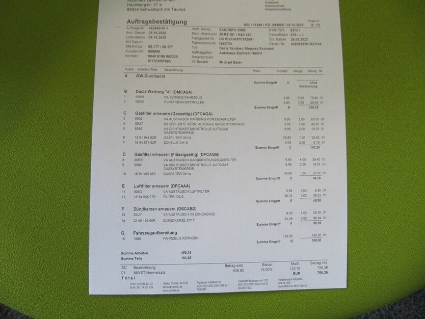 Dacia Sandero III Stepway Expression TCe 100 LPG 58.177 km 14.890 € Schwalbach/Taunus 65824