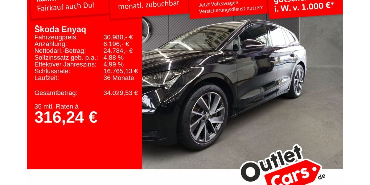 Skoda Enyaq 53.037 km 30.980 &euro; Frankfurt 60326