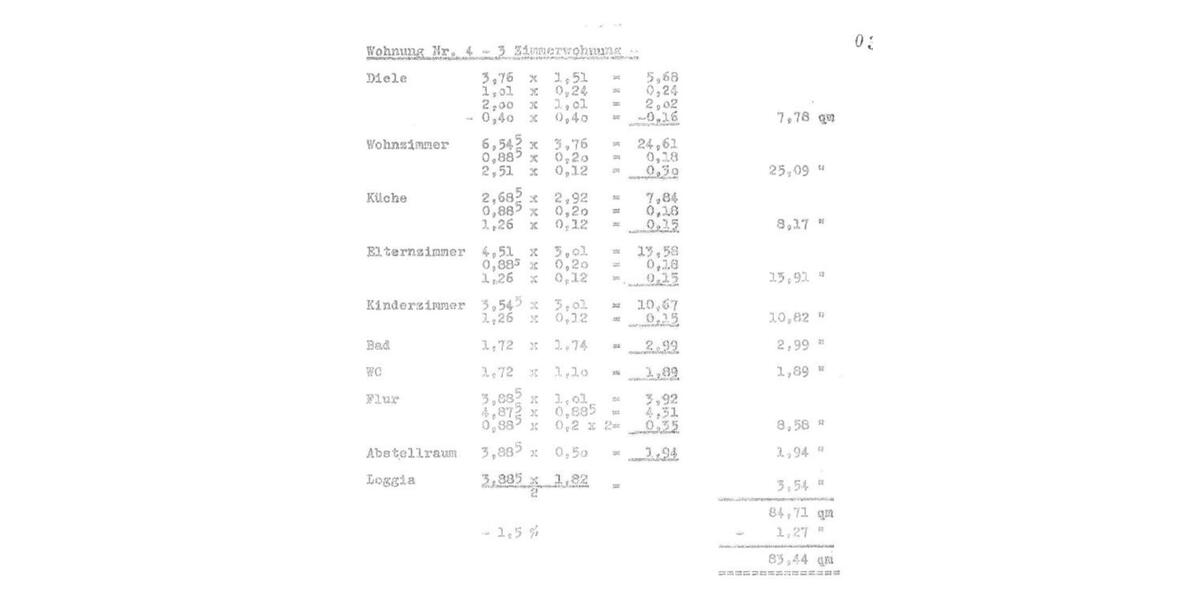 Etagenwohnung Kelkheim (Taunus) - 3 Zimmer, 83 m&sup2;, 365.000&euro; | Angebot:26262261
