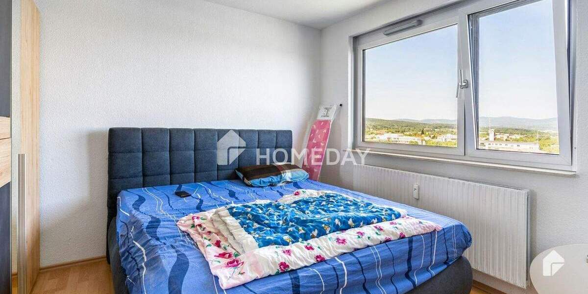 Panoramablick auf Frankfurt - modern geschnittene 3-Zimmer-Wohnung mit Südbalkon 3 zimmer