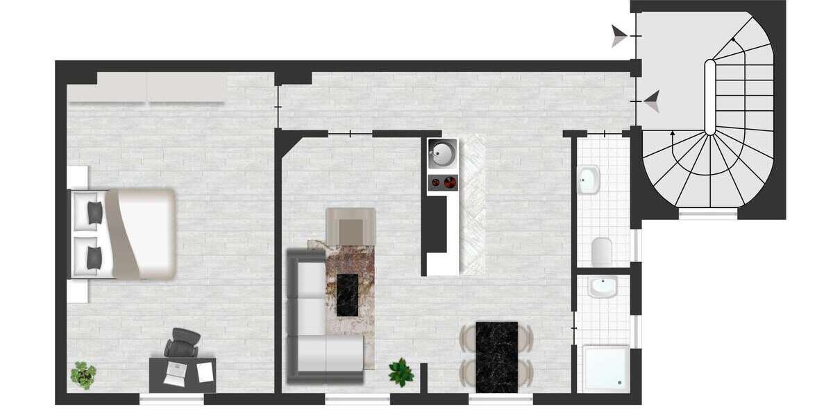 Etagenwohnung Frankfurt am Main Nordend Ost - 2 Zimmer, 68 m&sup2;, 492.000&euro; | Angebot:27218570
