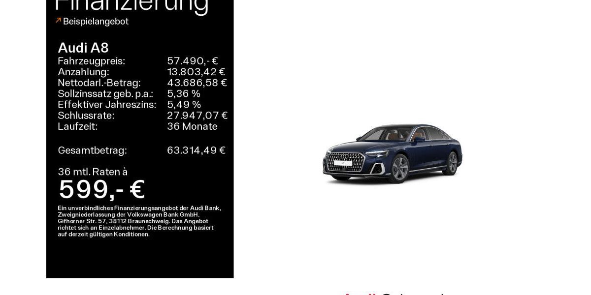 Audi A8 71.265 km 55.490 &euro; Bad Nauheim 61231